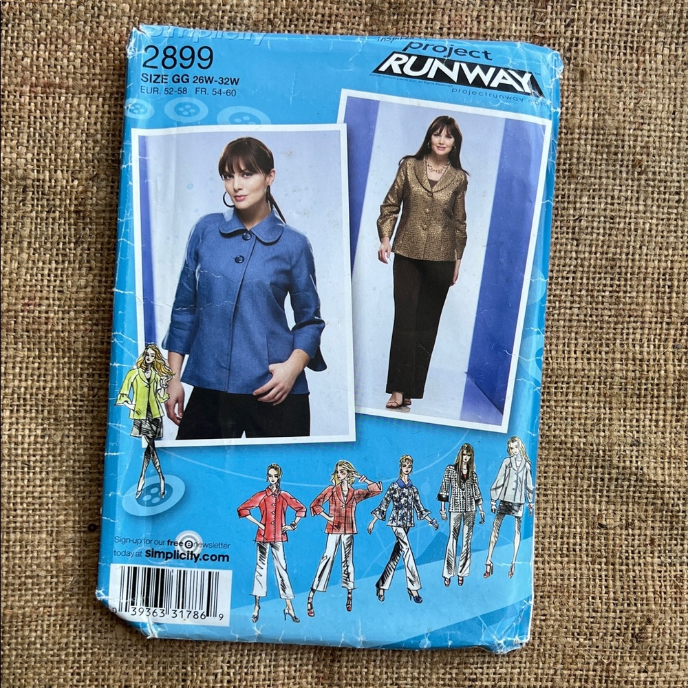 Project Runway Women's Blazer Sewing Pattern